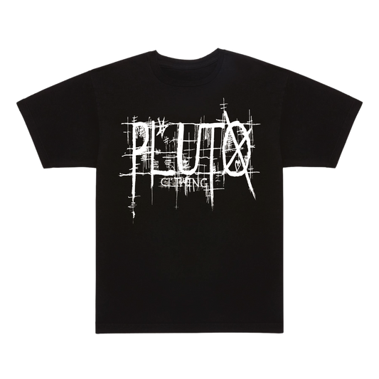 pluto logo tee black